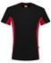 Tricorp T-shirt Bi-Color - Workwear - 102002 - zwart/rood - maat XS