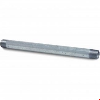 Pijpnippel - Fig.23 - Staal verzinkt - buiten/buiten - 1.1/4" - 100mm