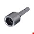 Witte bits met dopsleutel - 1/4" - magnetisch - 12 mm - 26929