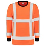 Tricorp 103002 T-Shirt RWS Birdseye lange mouw - Fluor Oranje - maat 5XL