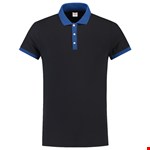 Tricorp Casual 201002 Bi-color unisex poloshirt Marine blauw Koningsblauw M