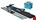 Makita accu invalcirkelzaag - SP001GZ04 - 40V Max - 165mm - excl. accu en lader - AWS zender en geleiderail met tas - in Mbox