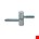 BSW inboorpaumelle - gegalvaniseerd - 9.5 mm opdek - 200 B GV