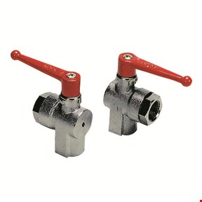 Legris - Kogelkraan - messing vernikkeld - haaks - 1/4" - binnen/binnen - DN6 - 0462.06.13