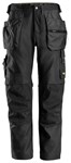 Snickers Workwear 6224 Canvas+ werkbroek met holsterzakken zwart - maat 56