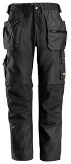 Snickers Workwear 6224 Canvas+ werkbroek met holsterzakken zwart - maat 56