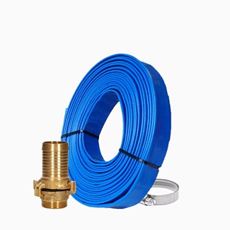 SOS PUMP waterslang set 32 mm x 12.5 m - Inclusief slangklem en koppelingen