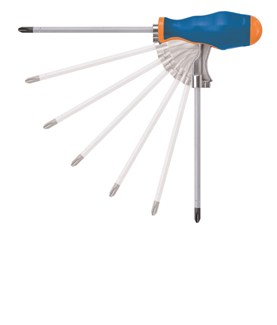 Ivana schroevendraaierset Slim Klik 12-delig - in kunststof koffer