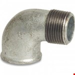 Knie 90° - Fig.92 - Staal verzinkt - buiten/binnen - 1.1/2"