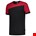 Tricorp 102006 T-shirt bicolor Naden - zwart/rood - maat M