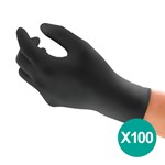 Ansell MICROFLEX® 93-852 Nitril wegwerphandschoenen (100x) zwart - latex/poedervrij maat 7/S