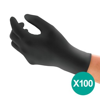 Ansell MICROFLEX® 93-852 Nitril wegwerphandschoenen (100x) zwart - latex/poedervrij maat 7/S