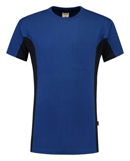 Tricorp T-shirt Bi-Color - Workwear - 102002 - koningsblauw/marine blauw - maat M