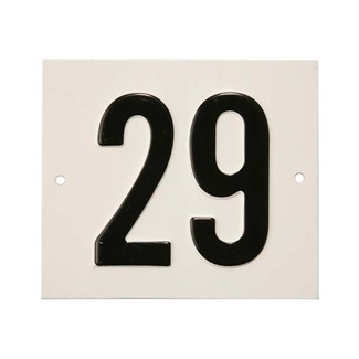 Besbo huisnummerplaat - Nr. 29 - aluminium