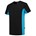 Tricorp T-shirt Bi-Color - Workwear - 102002 - zwart/turquoise - maat S