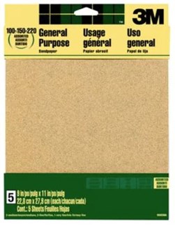 3M™ aluminium oxide schuurpapier assortiment [5-vel] - P100/150/220 - 228x279mm