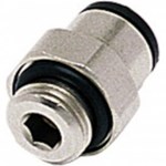 Legris - inschroefkoppeling - recht - 6 mm x 3/8" - BSPP - 3101 06 17