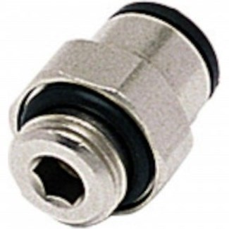 Legris - inschroefkoppeling - recht - 6 mm x 3/8" - BSPP - 3101 06 17
