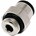 Legris - inschroefkoppeling - recht - 6 mm x 3/8" - BSPP - 3101 06 17