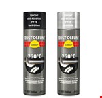 Rust-Oleum deklaag hittebestendig - Hard Hat - aluminium - zijdeglans - 0.5l - spuitbus
