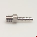Slangpilaar - zeskant - buitendraad x slangtule - 1/4" x 7 mm