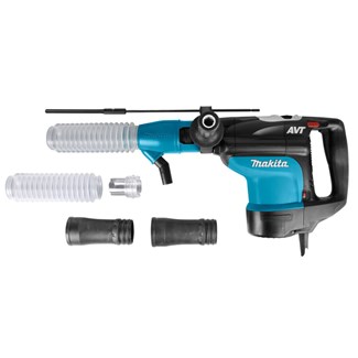 Makita combihamer 230V - HR4510CV - SDS Max - 9.4J - 1350W - met stofafzuigset - in koffer