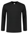 Tricorp T-shirt lange mouw - Casual - 101006 - zwart - maat M