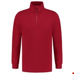 Tricorp sweater ritskraag - Casual - 301010 - rood - maat L