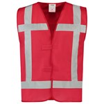 Tricorp Reflectievest 453014 - Fluor Rood - maat 3XL / 4XL
