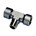 Legris - T-Inschroefkoppeling - vertikaal - 1/8" - BSPT/BSPP - 0158 10 10