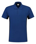 Tricorp Workwear 202002 Bi-color unisex poloshirt Koningsblauw Marine XS