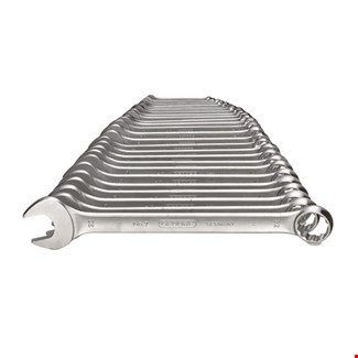 GEDORE ringsteeksleutelset - 7-026 - 15° - gebogen - 6-32 mm - 26-delig