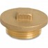 Plug met kraag en vierkant - Fig.290 - RVS - buiten - 1.1/2"