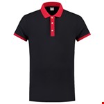 Tricorp Casual 201002 Bi-color unisex poloshirt Marine Rood L