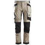 Snickers Workwear 6241 Stretch Werkbroek met holsterzakken khaki/zwart - maat 60