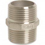 Zeskant Dubbele nippel - Fig.280 - RVS - buiten/buiten - 3/4"