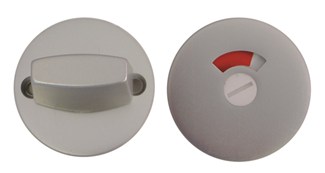 Ivana aluminium WC rozetten - Economy - rond 51 mm - F1 - stift 8 mm