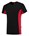 Tricorp T-shirt Bi-Color - Workwear - 102002 - zwart/rood - maat 4XL