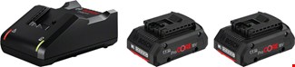 Bosch starterset - ProCore18V - 2x4.0 Ah accu + 18 V snellader