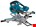 Makita radiaal accu afkortzaag - DLS714NZ - 2x18V - 190mm - excl. accu en lader - in doos