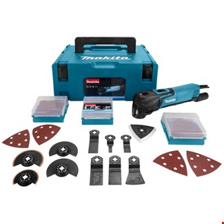 Makita multitool 230V - TM3010CX2J - starlock - 320W - met accessoireset - in Mbox