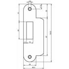 Nemef sluitplaat pa649/47 RVS rond dr1-3/2-4 K.lip- 9064990470