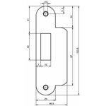 Nemef sluitplaat pa649/47 RVS rond dr1-3/2-4 K.lip- 9064990470