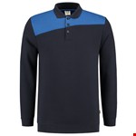 Tricorp polosweater - Bicolor Naden - marine blauw/koningsblauw - maat XXL