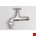 Waterkraan met schroefdraad en slangpilaar - verchroomd - 3/4" buitendraad x 19 mm slangtule