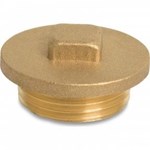 Plug met kraag en vierkant - Fig.290 - RVS - buiten - 1.1/4"