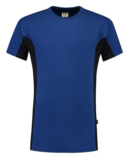 Tricorp T-shirt Bi-Color - Workwear - 102002 - koningsblauw/marine blauw - maat XXL