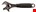 Bahco verstelbare moersleutel - omkeerbare bek -308 mm blank - 9073 P