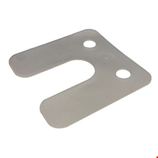 Gebr. Bodegraven drukplaat - met sleuf - 70 x 70 mm