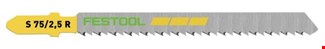 Festool decoupeerzaagblad - S - 75 mm - 2,5 mm - 5 stuks - 204259